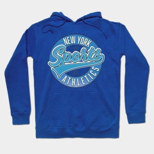 new york sports blue athletic logo Hoodie